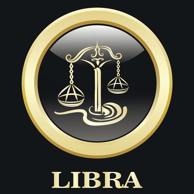 Libra Zodiac Sign In Circle Frame