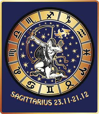 Sagittarius Zodiac Sign Horoscope Circle