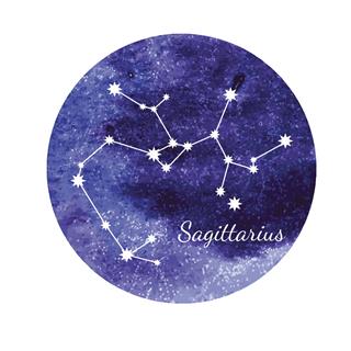 Watercolor Horoscope Sign Sagittarius