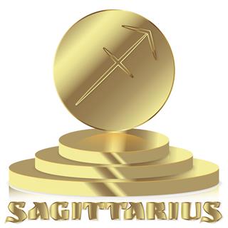 Gold Zodiac Sign Sagittarius