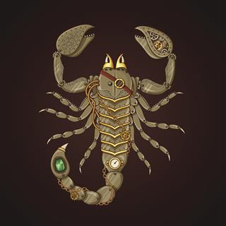 Steampunk Mechanical Scorpion