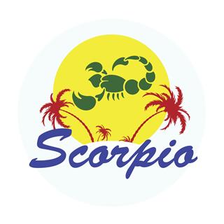 Zodiac Sign With Palm Trees