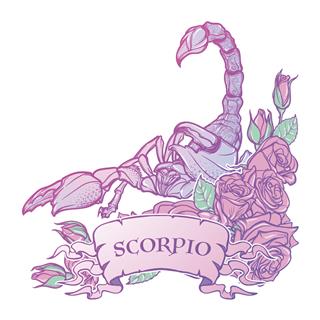 Astrological Scorpio Color Painting
