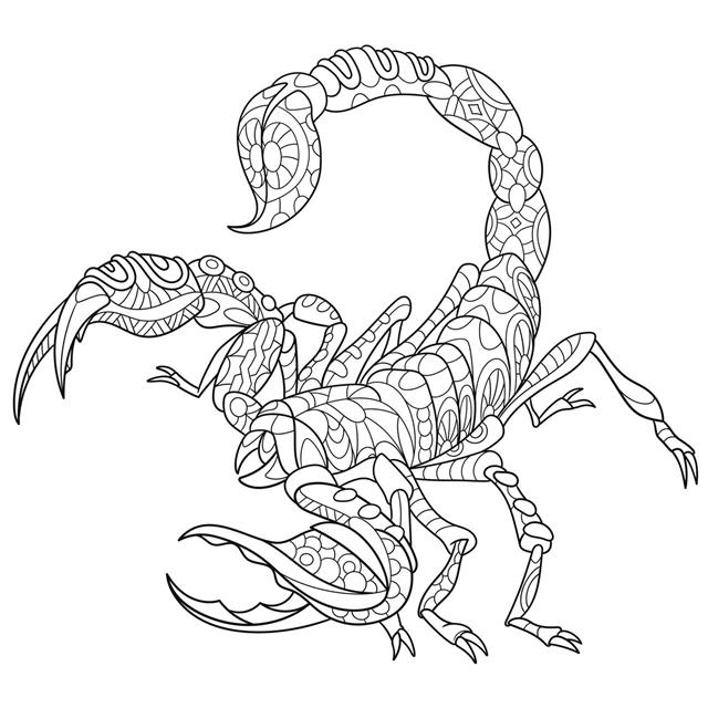 Stylized Scorpio Animal