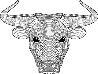 Tribal Decorative Bull