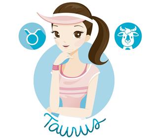 Woman With taurus zodiac sign