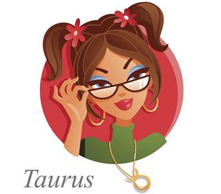 Taurus astrological sign with woman