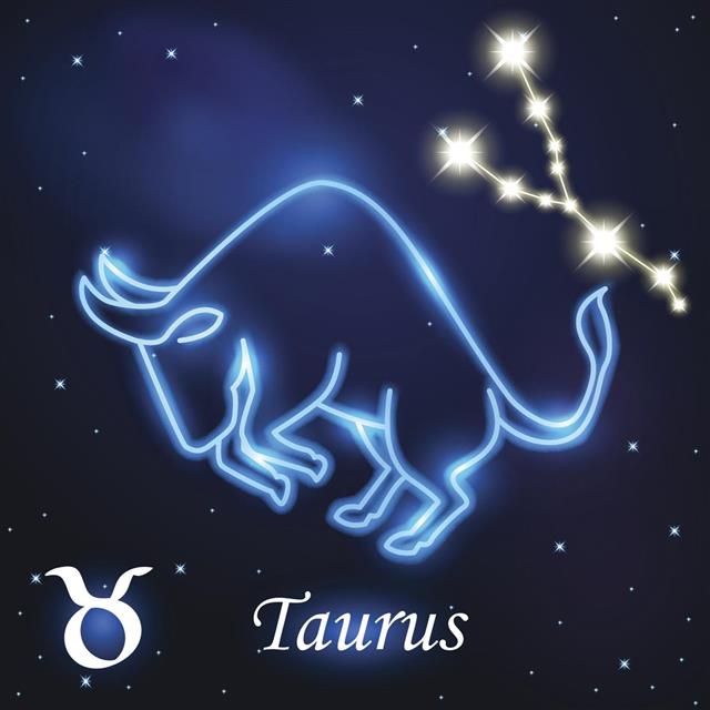 Light symbol of taurus