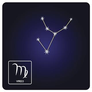 Virgo zodiac sign and constellation