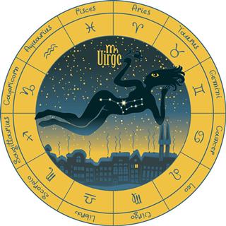 Virgo with zodiac signs