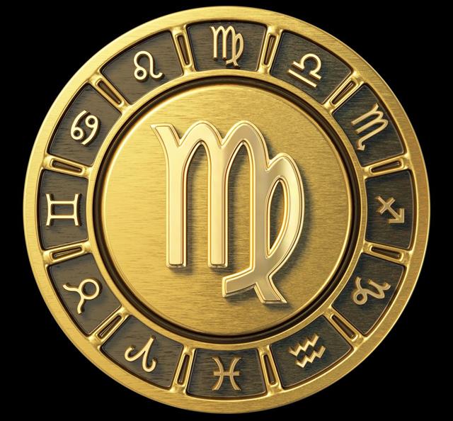 Gold Zodiac Wheel Virgo