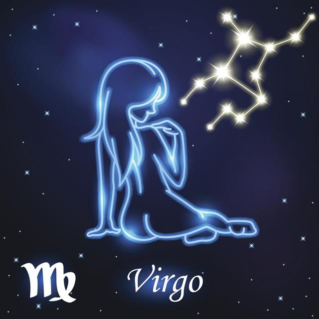 Light symbol of virgo