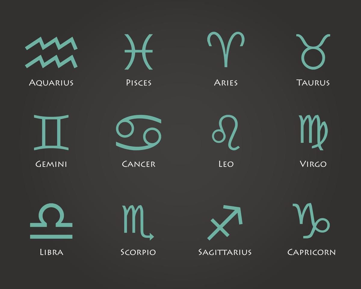 What are the 12 symbols of the zodiac?
