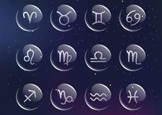Zodiac signs in space