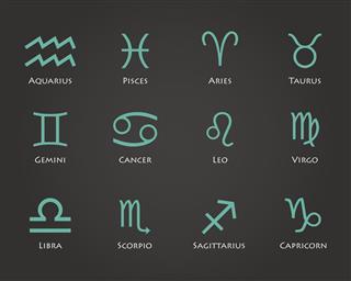twelve zodiac signs