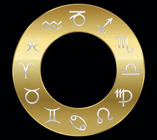 Zodiac Signs On Golden Ring