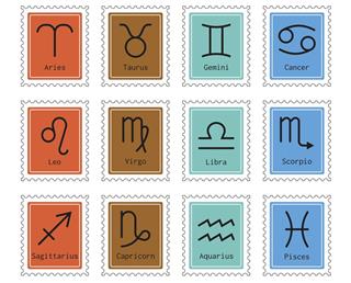 Zodiac signs for horoscopes