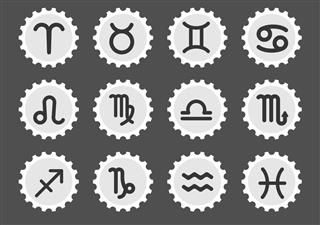Zodiac symbol set