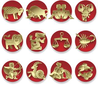 Gold zodiac signs