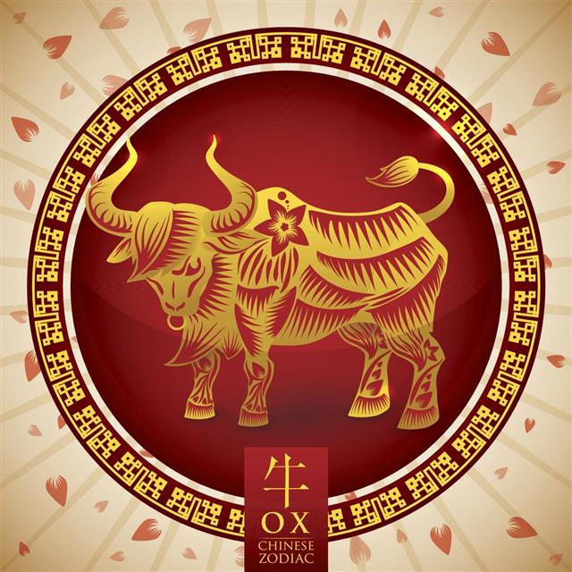 Golden Chinese Zodiac Ox