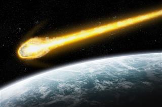 Asteroid and Earth : Meteor impact
