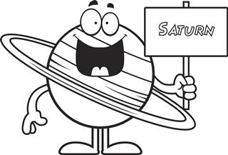 Cartoon Saturn Sign