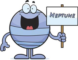 Cartoon Neptune Sign