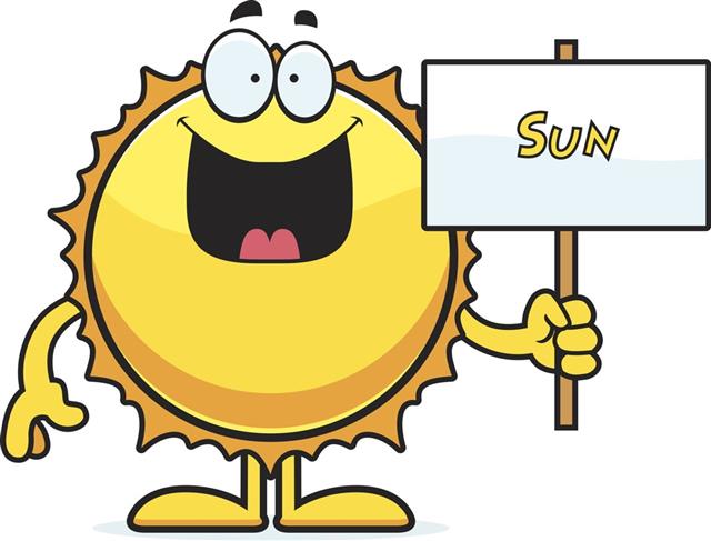 Cartoon Sun Sign