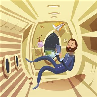 Spaceship Interior Illustration