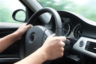 Hands On Steering Wheel Driving