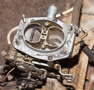 Cars Carburetor With The Cover Removed