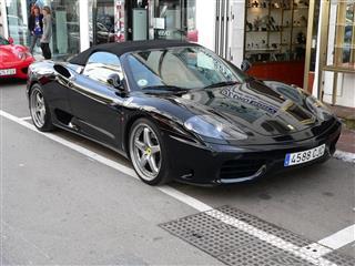 Black Convertible Ferrari