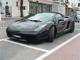 Black Convertible Lamborghini