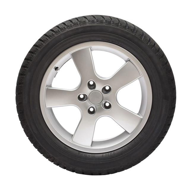 Black Tire With Steel Wheel