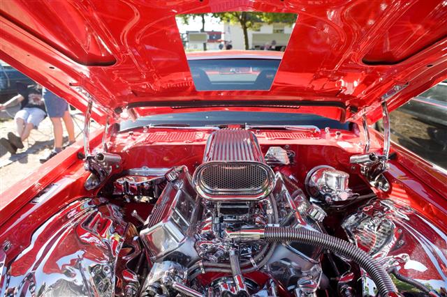 Muscle Car Engine Compartment