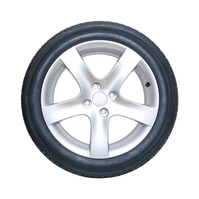 Tire And Wheel On White Background