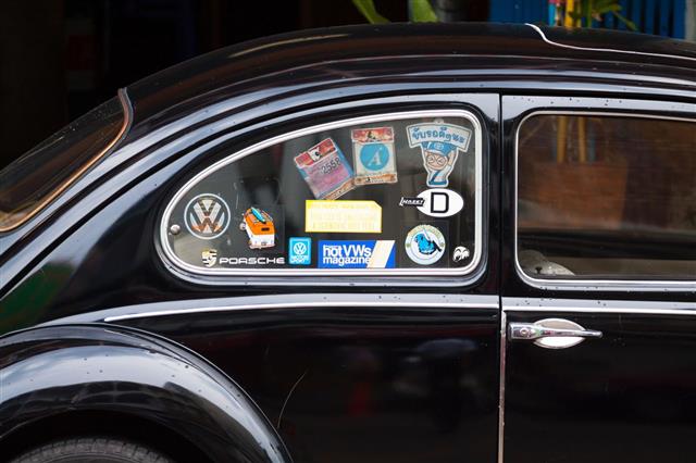 Sticker On Car Window