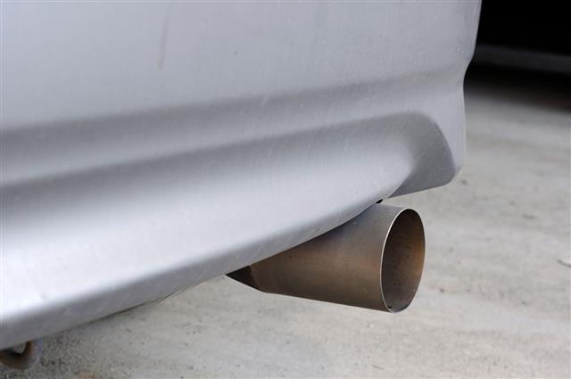 Single Of Car Exhaust Pipe