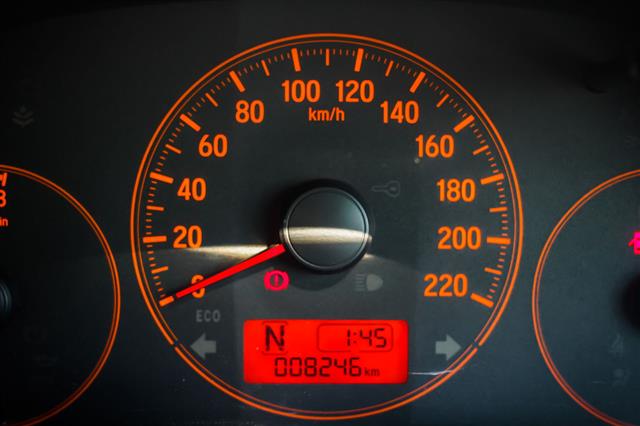 Car Dashboard With Speedometer Odometer