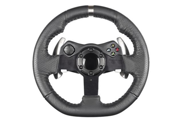Steering Wheel Isolated On White Background