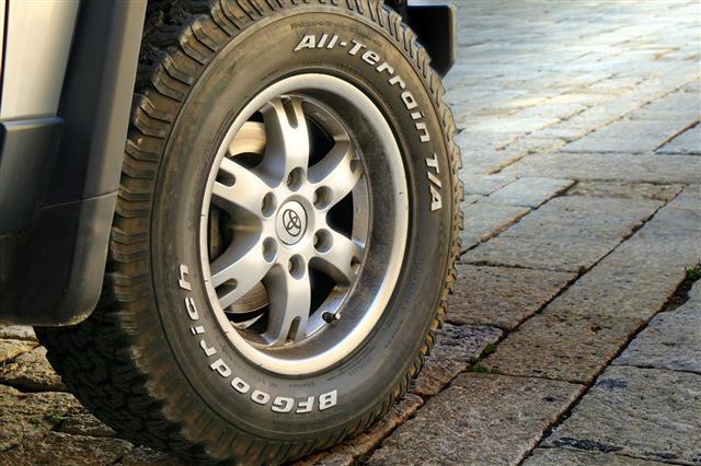 Wheel Of The Off Road Car