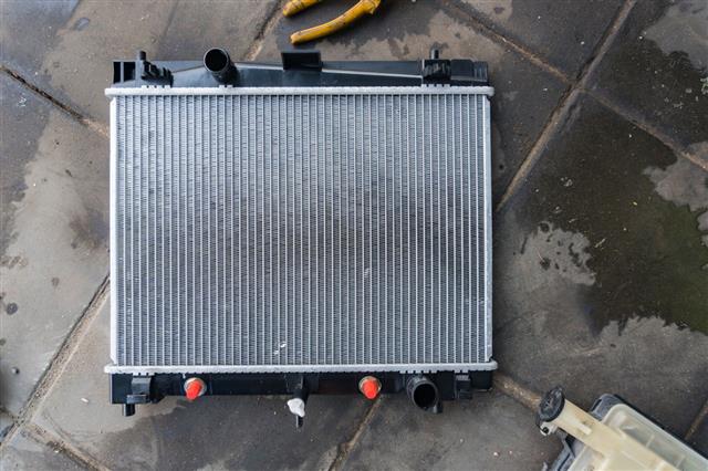New Car Radiator Ready To Assemble