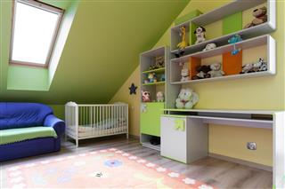 Colorful room for baby
