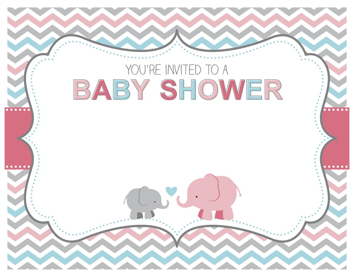 Current Free Printable Blank Baby Shower Invitations | Roy Blog