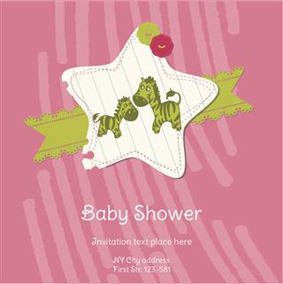 Giraffe Baby Shower Invitation card