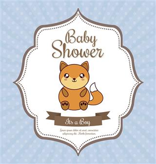 Baby shower design card