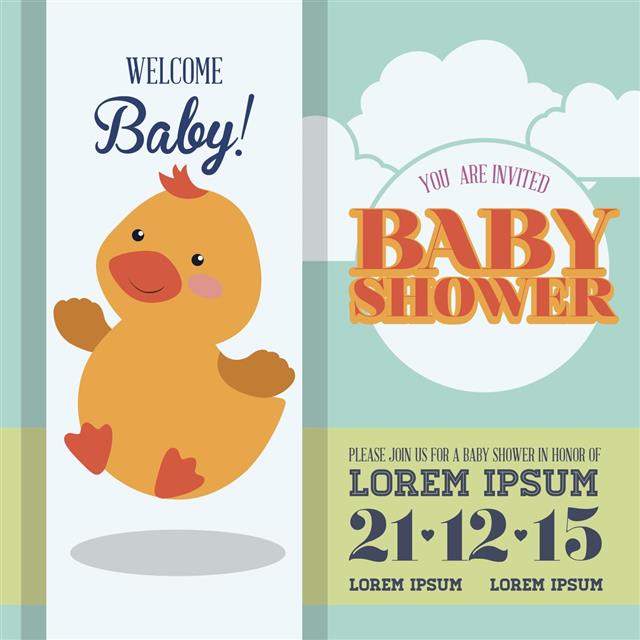 Baby shower card design