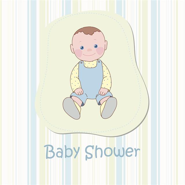 Baby Boy Shower Card