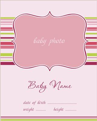Baby Arrival Card
