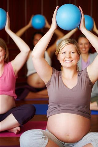Moms-to-be getting in shape